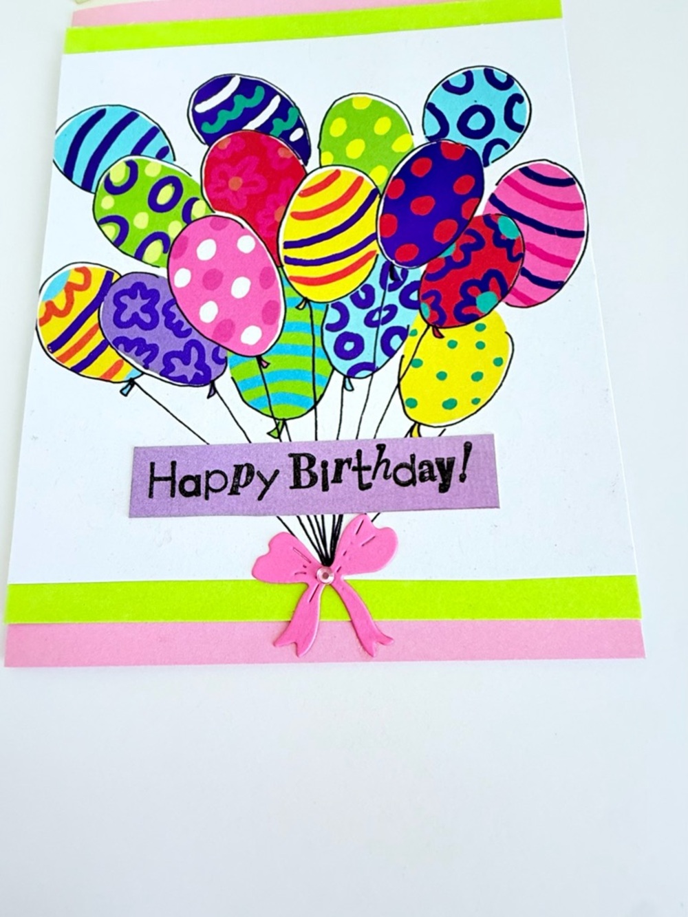 Vibrant Multicolor Balloon Birthday Card by - Picture 4 of 5